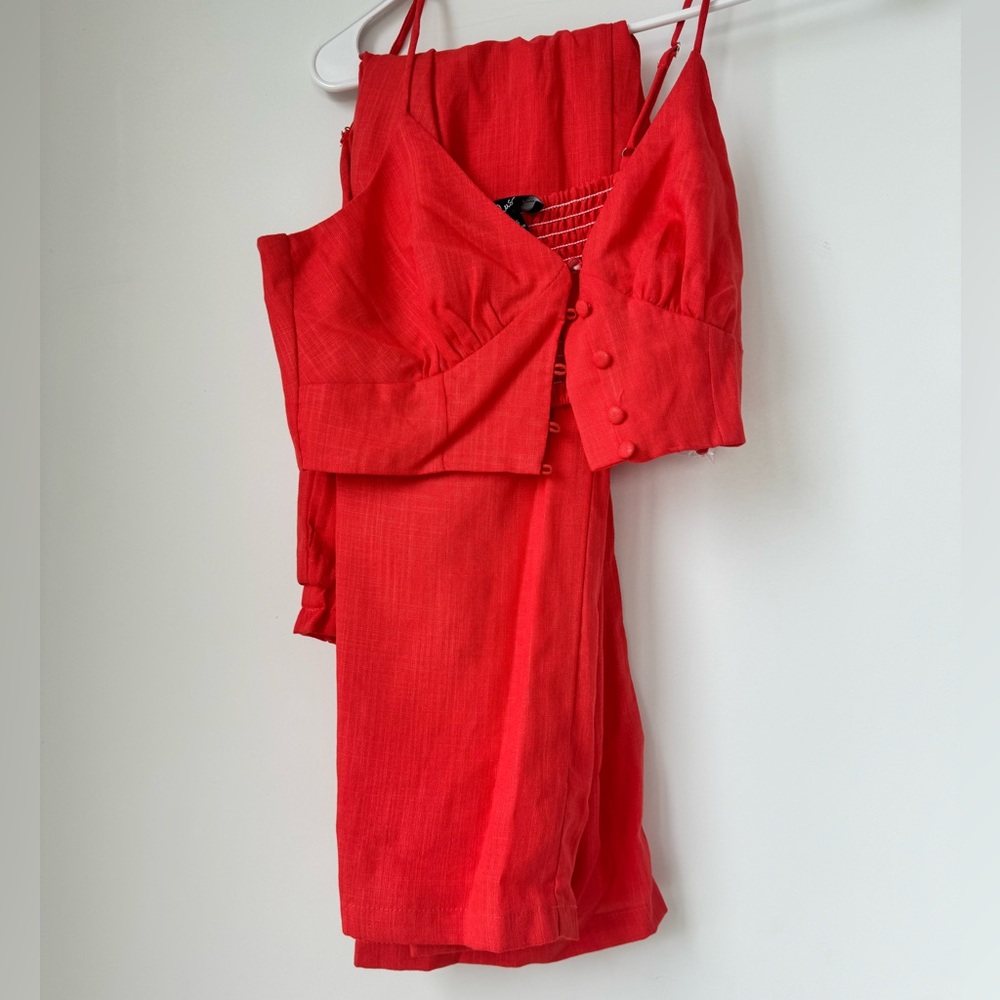 NWOT Lulus Two Piece Wide Leg Jumpsuit XS - Picture 4 of 6